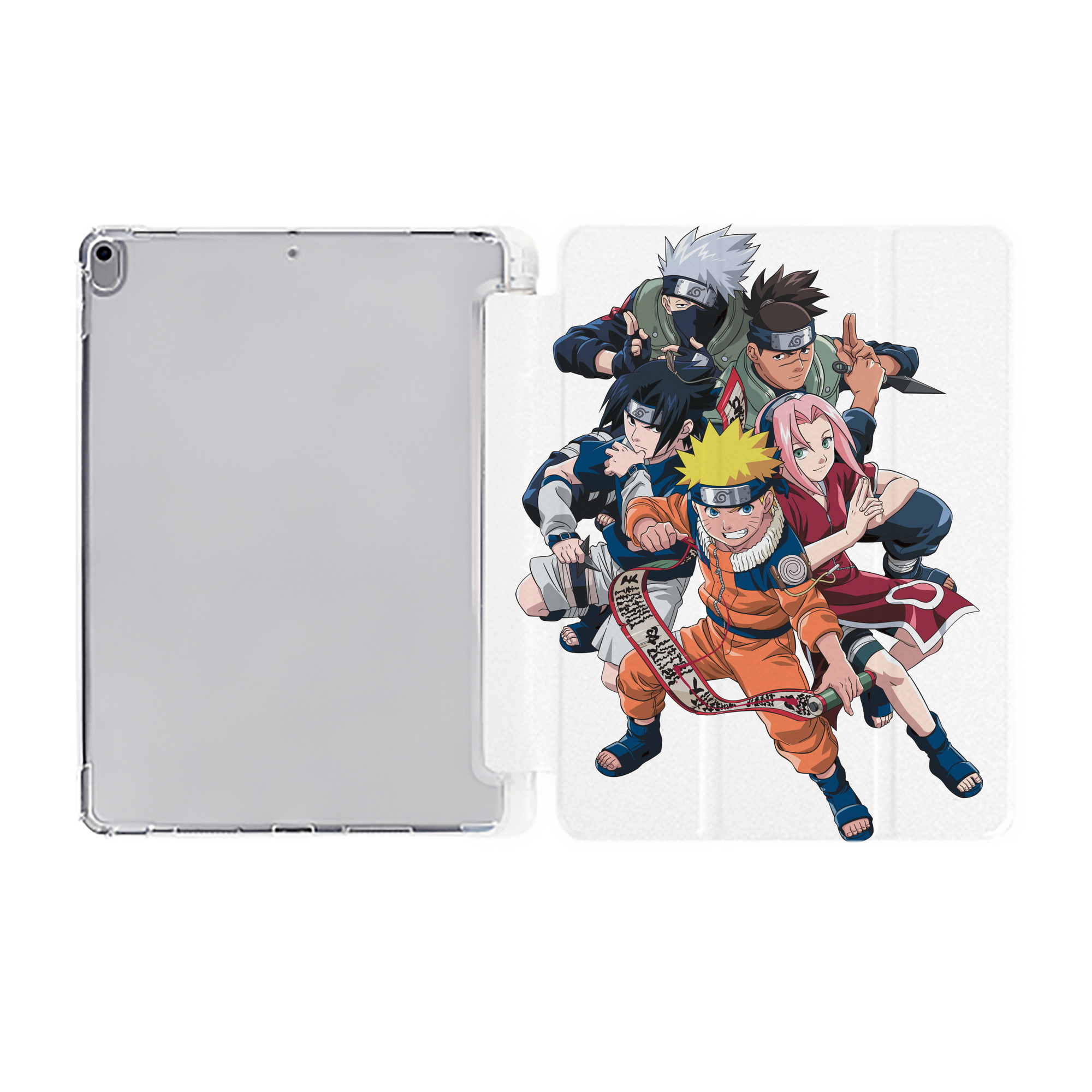 （画像用） NARUTO -ナルト- うずまき ナルト Uzumaki Naruto IPad ケース ペン収納付き 三つ折りスタンド PUレザー×シリコン 対応機種9.5/10.5/10.9インチ